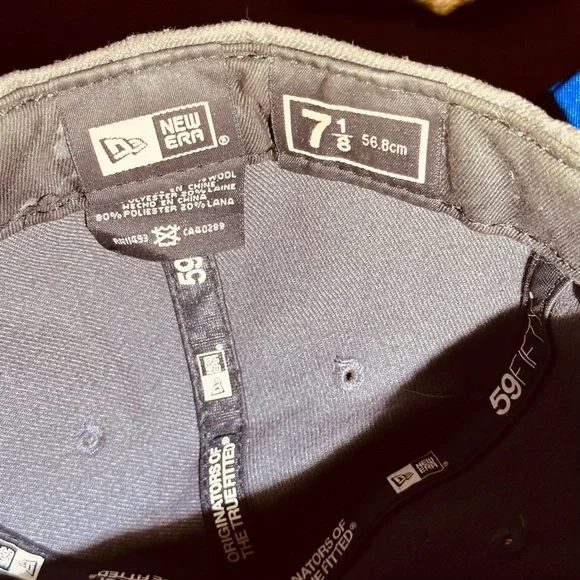 Alabama Crimson Tide New Era Basic 59FIFTY Fitted Hat - Graphite/Crimson - Picture 7 of 8